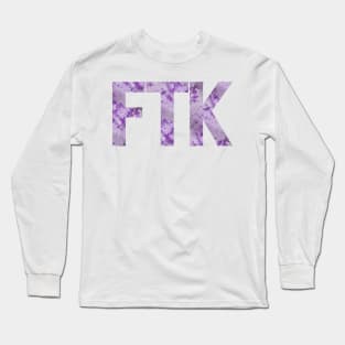 Purple Tie Dye FTK Long Sleeve T-Shirt